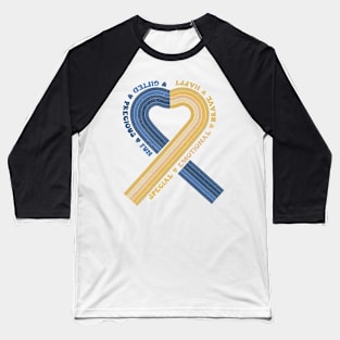 Down Syndrome Awareness Ribbon Baseball T-Shirt